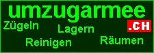 Umzug Armee = Zügeln, Lagern, Räumen, Reinigen